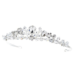 Swarovski Silver Bridal Tiara - La Bella Bridal Accessories