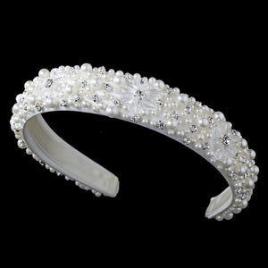 Swarovski Silver Bridal Headband - La Bella Bridal Accessories