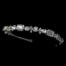 Silver Plated Crystal Bridal Headband - La Bella Bridal Accessories