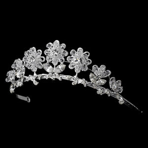 Child's Silver Tiara Headpiece - La Bella Bridal Accessories
