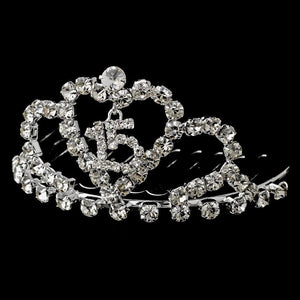 Sweet 15 Tiara Comb - La Bella Bridal Accessories