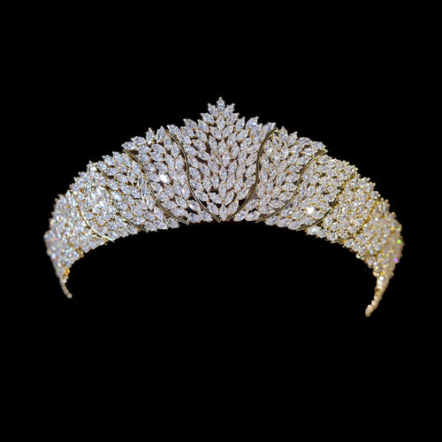 CZ Tiara, tiaras, cubic zirconia wedding tiara, bridal tiara, zircon, zircon tiara, cubic, cubic crystal tiara CZ Tiara