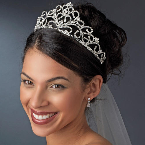 tiara,silver crystal tiara,crystal wedding tiara,tiara,crystal bridal tiara,wedding tiara,bridal tiara,wedding Headpiece,Bridal headpieces