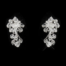 Swarovski Crystal Jewelry set, Swarovski Crystal earring set, bridal necklace set, silver Swarovski Crystal Jewelry set