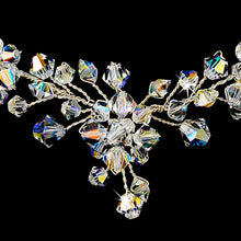 Swarovski Crystal Jewelry set, Swarovski AB Crystal necklace, bridal necklace set, AB Swarovski Crystal Jewelry set