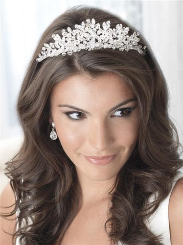Classic Swarovski Crystal Bridal Tiara Crown - La Bella Bridal Accessories