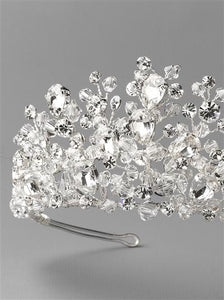 Regal Swarovski Crystal Tiara - La Bella Bridal Accessories