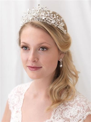 Regal Swarovski Crystal Tiara - La Bella Bridal Accessories