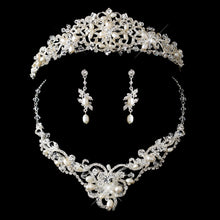 Swarovski bridal jewelry set, swarovski bridal crown, Swarovski, ,swarovski bridal tiara, pearls, Freshwater Pearls Freshwater pearl and crystal tiara, Freshwater pearl, Freshwater pearl crown, Freshwater pearl tiara, crystals, Crystal pearl bridal jewelry