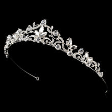 Gorgeous Dainty Crystal Swirl Bridal Tiara Crown - La Bella Bridal Accessories