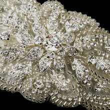 Crystal lace headband, Crystal hair band, Bridal lace headband, beaded lace headband, beaded headband, antique silver headband, Antique inspired beaded, antique inspired crystal