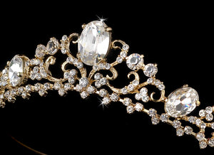 gold wedding tiara, wedding crown, bridal tiara, bridal crown, wedding crystal crown, crystal tiara, crystal crown, crystal bridal tiara