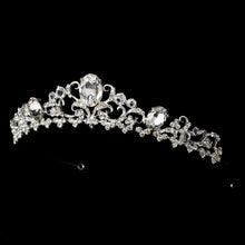 silver wedding tiara, wedding crown, bridal tiara, bridal crown, wedding crystal crown, crystal tiara, crystal crown, crystal bridal tiara
