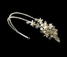 Silver and Pearl Side Accented Headband