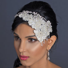 Vintage Pearl & Crystal Headband Russian Bridal Cap