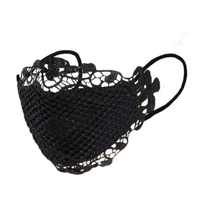 black lace pearl masks, black lace mask, black lace bridal masks, black lace bridal face mask, black bridal masks