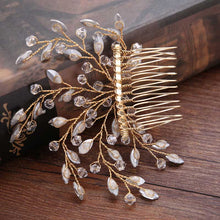 Vintage Crystal Bridal Hair comb - La Bella Bridal Accessories