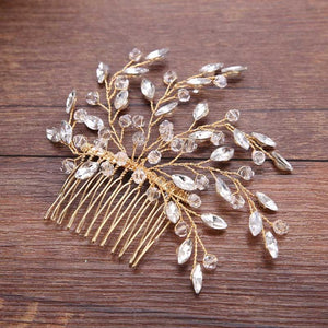 Vintage Crystal Bridal Hair comb - La Bella Bridal Accessories