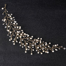 Gorgeous Crystal & Pearl Bridal Hair Vine Wedding Headpiece - La Bella Bridal Accessories