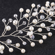 Gorgeous Crystal & Pearl Bridal Hair Vine Wedding Headpiece - La Bella Bridal Accessories