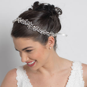 FRESHME Rhinestone Head Chain Wedding Headpiece for Women and Girls