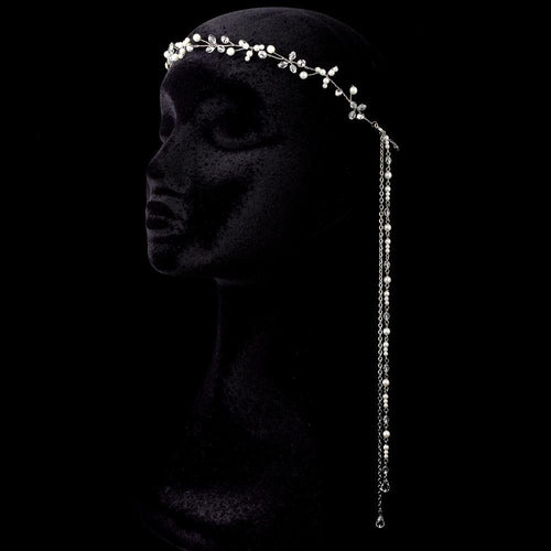 Swarovski Crystal Bohemian Wedding Headpiece - La Bella Bridal Accessories