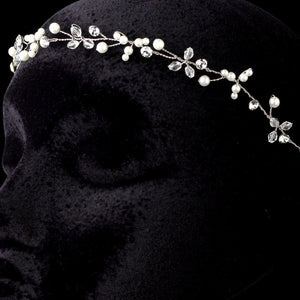 Swarovski Crystal Bohemian Wedding Headpiece - La Bella Bridal Accessories