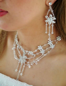 Bridal Crystal Tiara Jewelry Set - La Bella Bridal Accessories