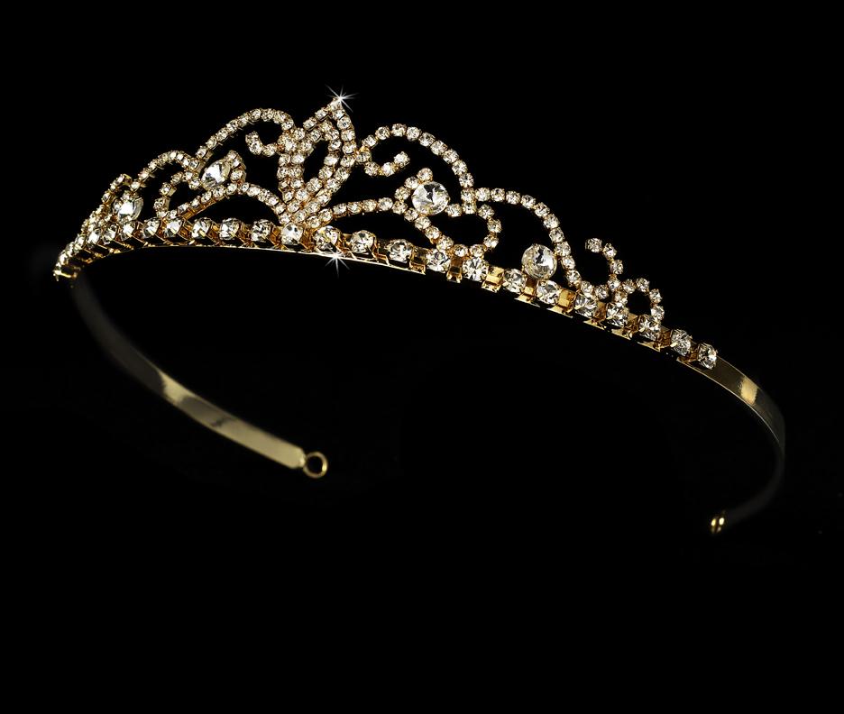 Ornate Crystal Bridal Tiara – La Bella Bridal Accessories