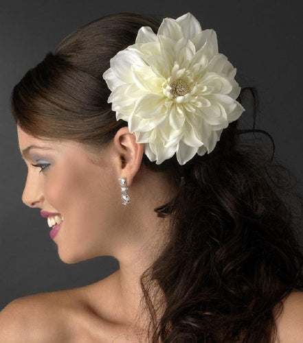 Flower Hair Clip Dahlia - La Bella Bridal Accessories