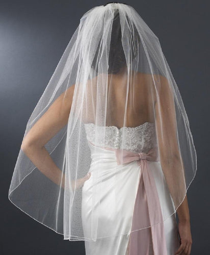 Bridal Veil Pencel Edge - La Bella Bridal Accessories