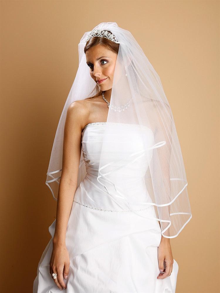 Satin Trimmed Veil