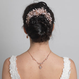 Gorgeous Lovely Crystal Bridal Hair Vine Headpiece with Comb
