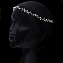 Light Gold Ivory Pearl & Crystal Vine Headband