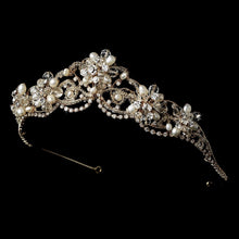 Swarovski Crystal & Freshwater Pearl Tiara Bridal Jewelry Sets