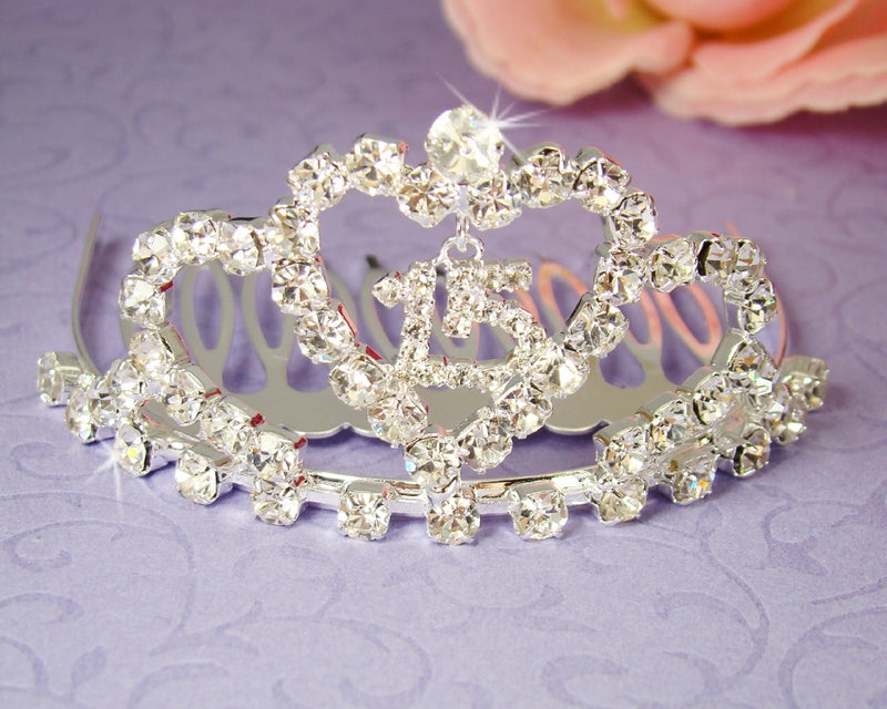 Crystal Crowns and Tiaras with shops CombTiara