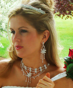 Lyrow 5 Pcs Crystal Bride Wedding Hair Vine Bridal Headpiece Headbands  Wedding Hair Accessories Hair Clips and Flower Bridal Belt Wedding Dress  Belt for Women Girls