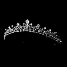 Precious & Charming Silver Sparkling Crystal Tiara Crown