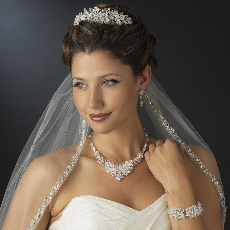 Gorgeous Swarovski Crystal Wedding Tiara Headpiece - La Bella Bridal Accessories