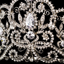 Vintage Inspired Royal Crystal & Center CZ Bridal Tiara - La Bella Bridal Accessories