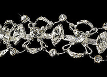 Crystal Encrusted Bridal Headband - La Bella Bridal Accessories