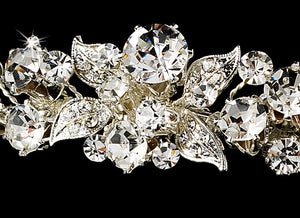 Garden Crystal Bridal Tiara - La Bella Bridal Accessories