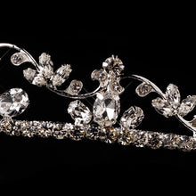 Dainty Silver Crystal Wedding Tiara Headpiece