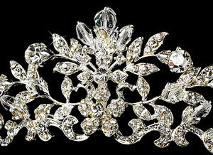 Vintage Inspired Swarovski Crystal Wedding Tiara - La Bella Bridal Accessories