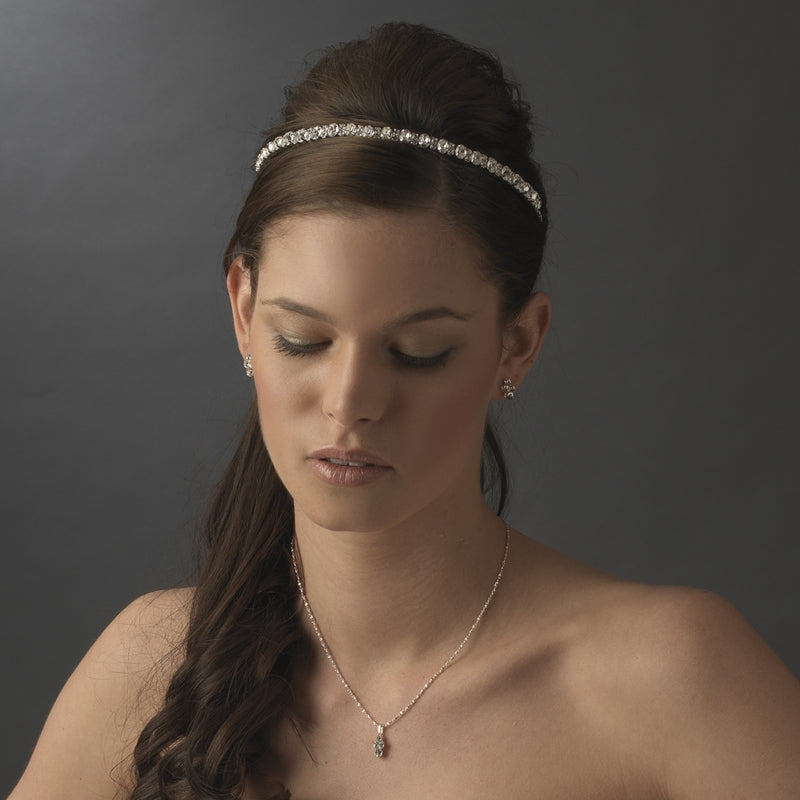 Glamorous Sparkling Crystal Bridal Headband – La Bella  display picture 3