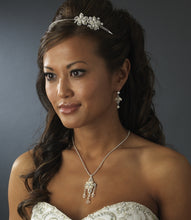 Super Cute Crystal Pearl side Accent Wedding Headband - La Bella Bridal Accessories