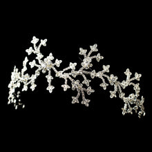 Silver Crystal Floral Headband
