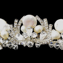 Freshwater Pearl Crystal Headband - La Bella Bridal Accessories