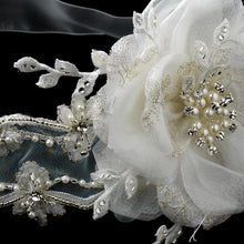 Elegant Ribbon Lace Bridal Flower Headband
