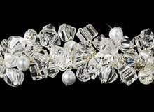 Swarovski Crystal Headband with Freshwater Pearls - La Bella Bridal Accessories